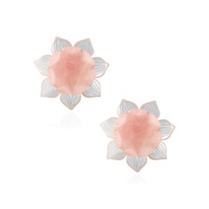 Small Lotus Tealite with 7 Silver 92.5 (set of 2)