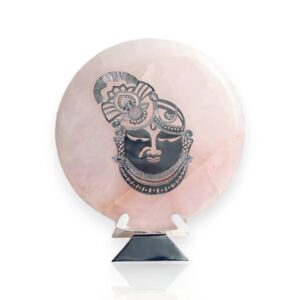 Shreenath ji Face 7 by 7 " Plate Silver Plated