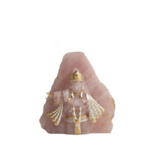 Abstract Half Body Krishna Rose Quartz
