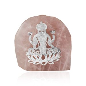 Laxmi ji Abstract 6 by 6 " Silver Plated (etheral)