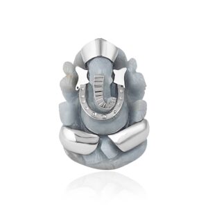 Sky Blue Small Ganesha (2.3*1.5) Silver925 (l)