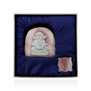Rose Ganesha 4*4 " with Deepak