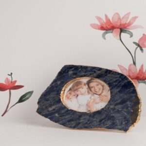 Emma Grey Agate Photo Frame 4*4" (l)