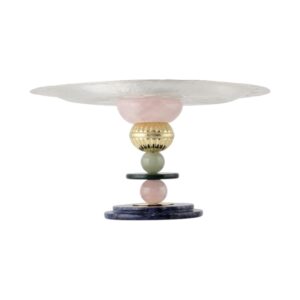 Hexagon Pedestal Platter 8.75*5*3.5 "