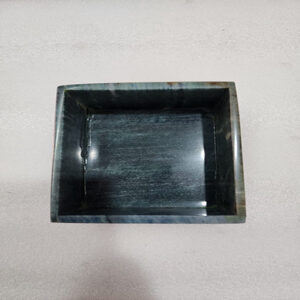 4 by 4 by 2 inches Green Aventurine Vanity Box