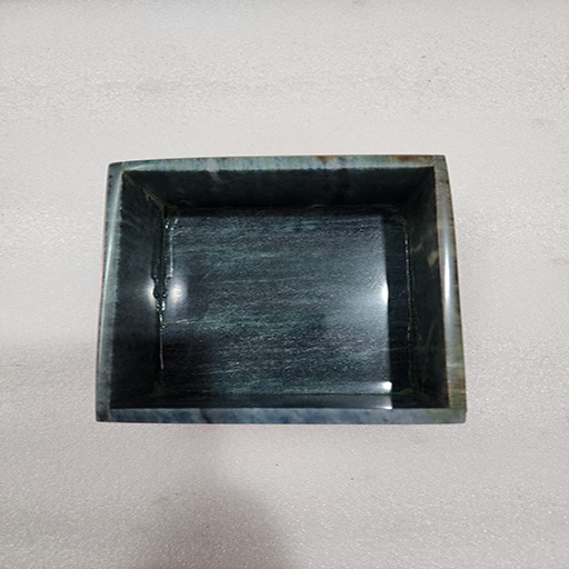 4 by 4 by 2 inches Green Aventurine Vanity Box
