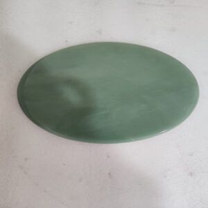 7.75 by 7.75 by 0.50 inches light green aventurine round platter