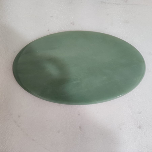 7.75 by 7.75 by 0.50 inches light green aventurine round platter