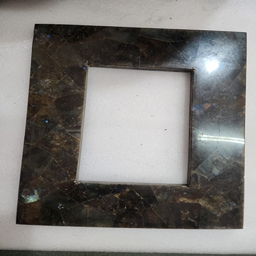 11.25 by 9.25 with 1.25 inches boder labradorite photo frame