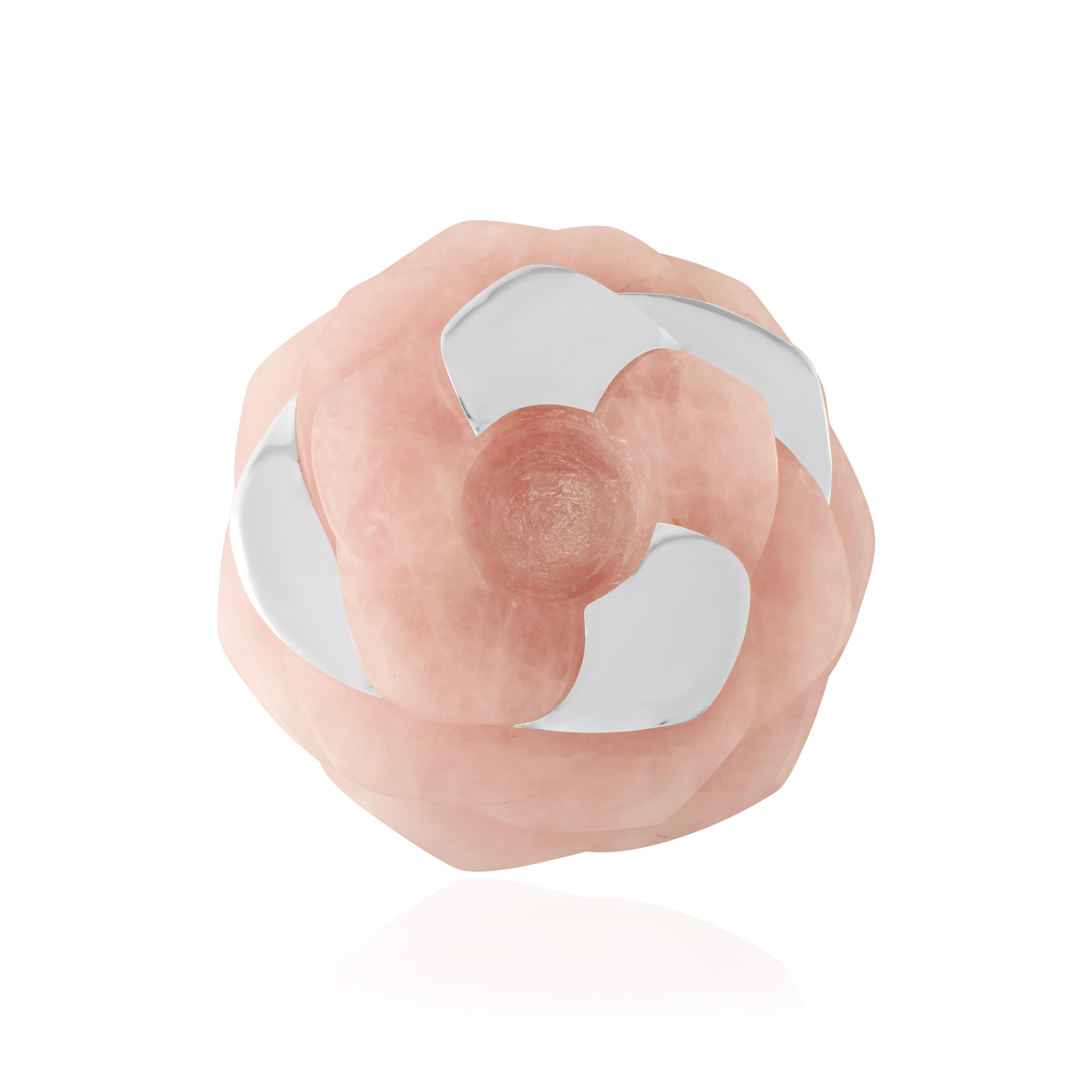 6" Rose Tealite 4 Silver 925