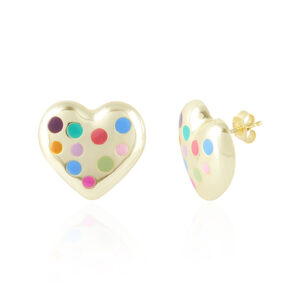 Rainbow Heart - Enamel Silver 925