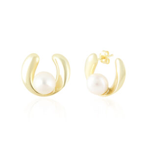Powerhouse Earrings - Pearl Fresh Water Silver 925