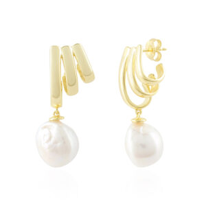 Drape Drops - Pearl Fresh Water Silver 925