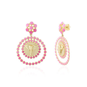 Rasberry Gelato - Pink Enamel Silver 925
