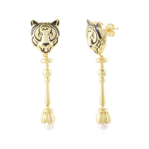 Fierce Lion - Pearl Fresh Water Silver 925