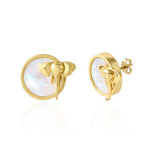 White Pride Earrings - Mother of Pearl Silver 925