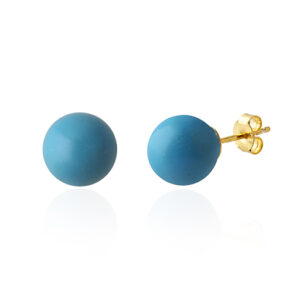 Color Ball Turqoise - Dyed Turquoise Silver 925
