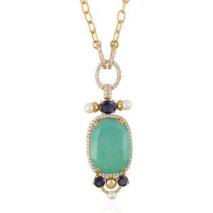 Emerald Locks - Multi Stone Silver 925