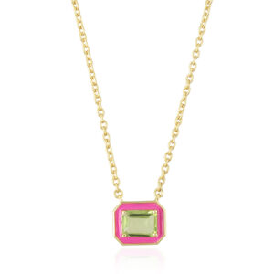 Rasberry Pistachio - Peridot Silver 925