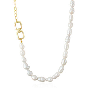 Wrap Around Pearls - Pearl Fresh Water- Boroque Silver 925