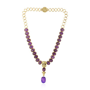 Jungle Fever - African Amethyst, White Topaz Silver 925