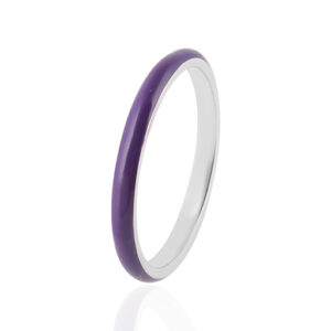 Ring Of Love - Purple Enamel Silver 925