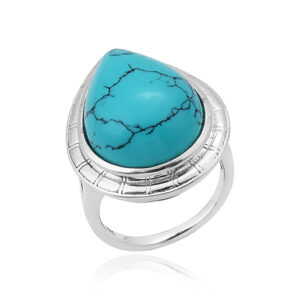 Oceanic Ring - Reconstituted Turquoise Silver 925