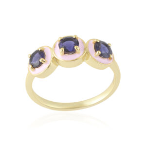 Blueberry Cake Ring - Iolite Silver 925