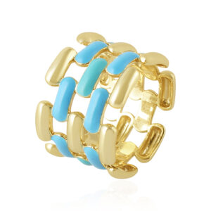 Summer Mesh - Blue Enamel Silver 925