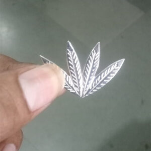 1.5 by 1 inches chowki side flower patti