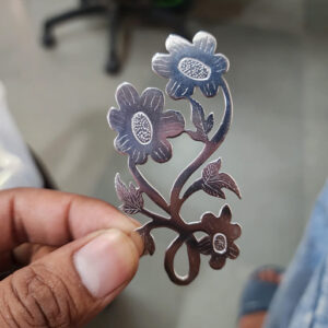 2.75 by 1.75 inches Flower patti