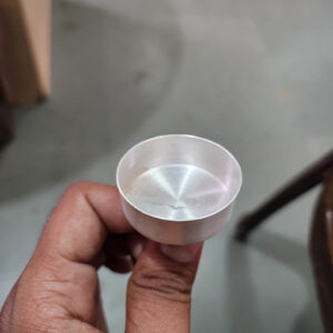 1.55 by 0.50 by inches round Tea light