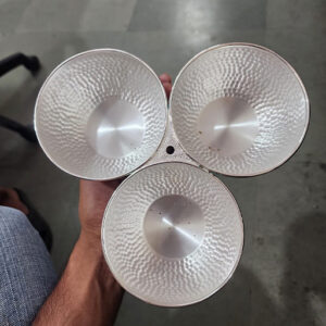 8.5 by 2.15 inches three bowl
