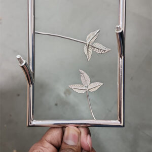 6 by 4 inches square tea light stand